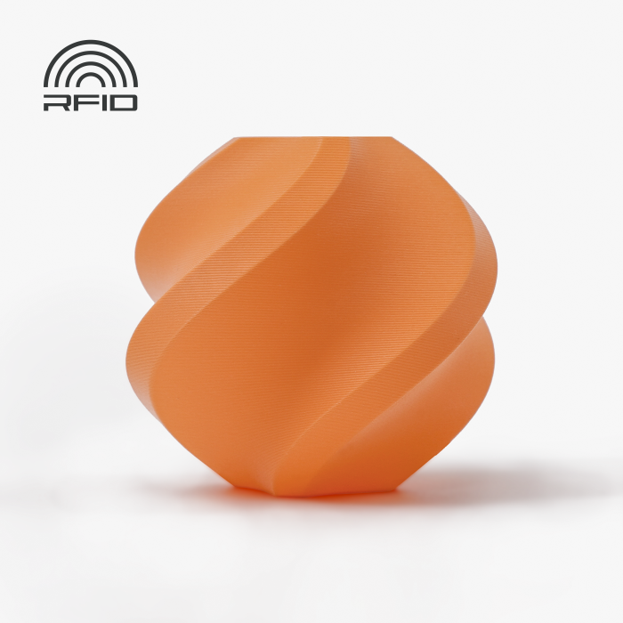 PLA Matte Mandarin Orange (11300) - матовый оранжевый ПЛА филамент Bambu Lab пластик для 3д печати